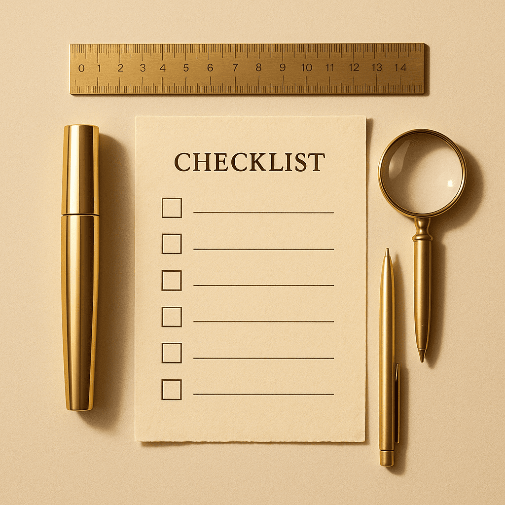 Kontrollnimekiri parima kuldse ripsmetuubi valimiseks