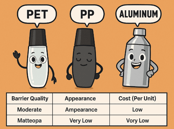 PET、PP、鋁製睫毛膏管