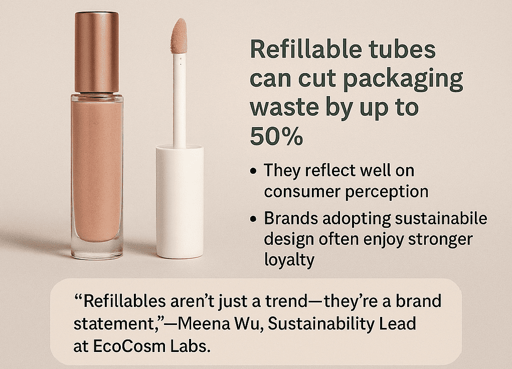 Refillable vs. Single-Use Gloss Containers