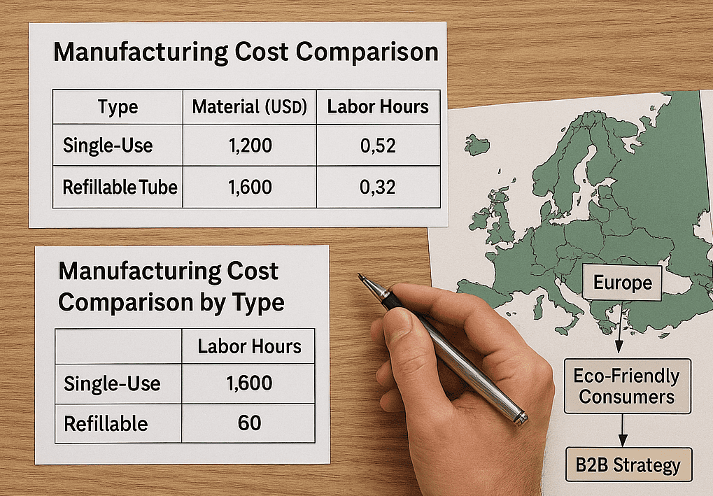 Manufacturing Costs Comparison by Type