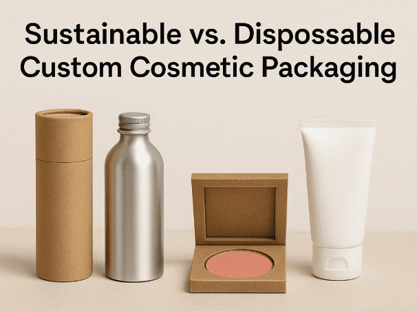 Sustainable vs. Disposable Custom Cosmetic Packaging