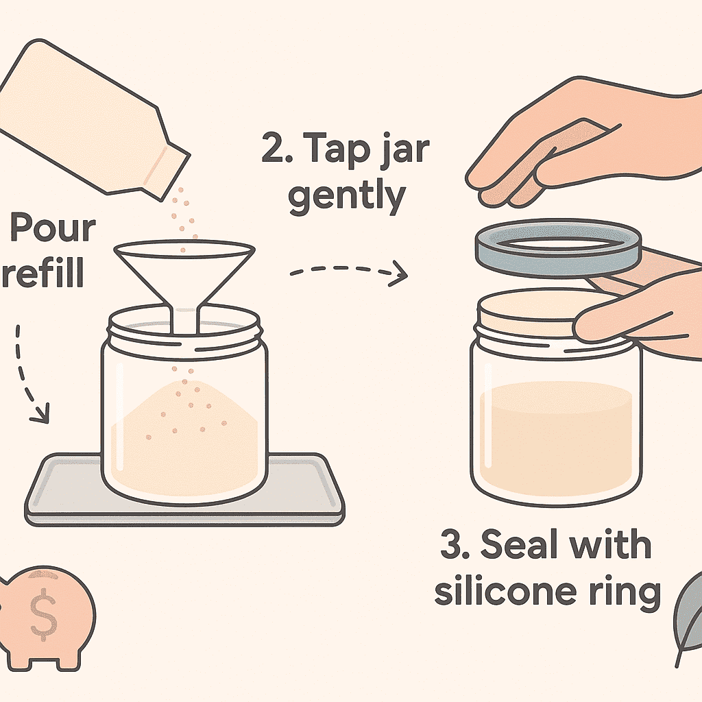 Ar verta naudoti pakartotinai pripildomus indus?
