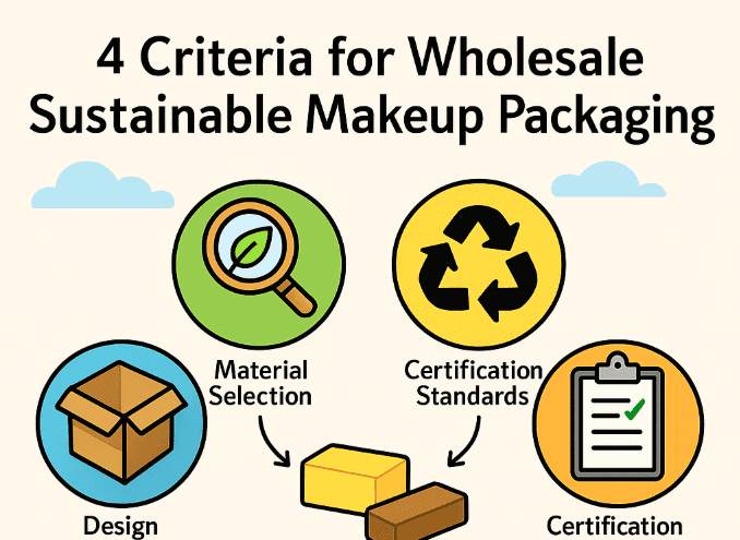 4 criterios para el envasado de maquillaje sostenible al por mayor