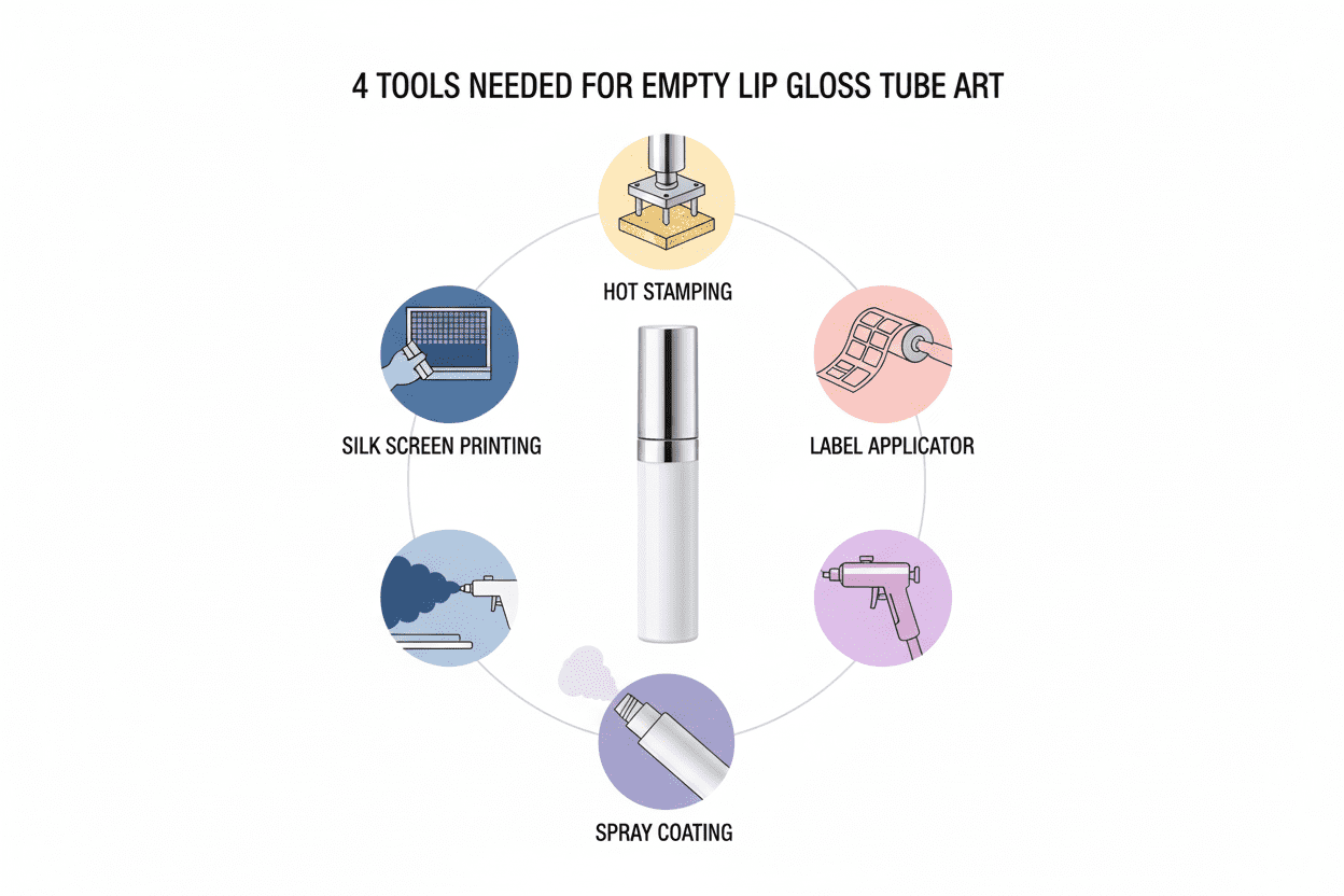 4 Tools Needed for Empty Lip Gloss Tube Art