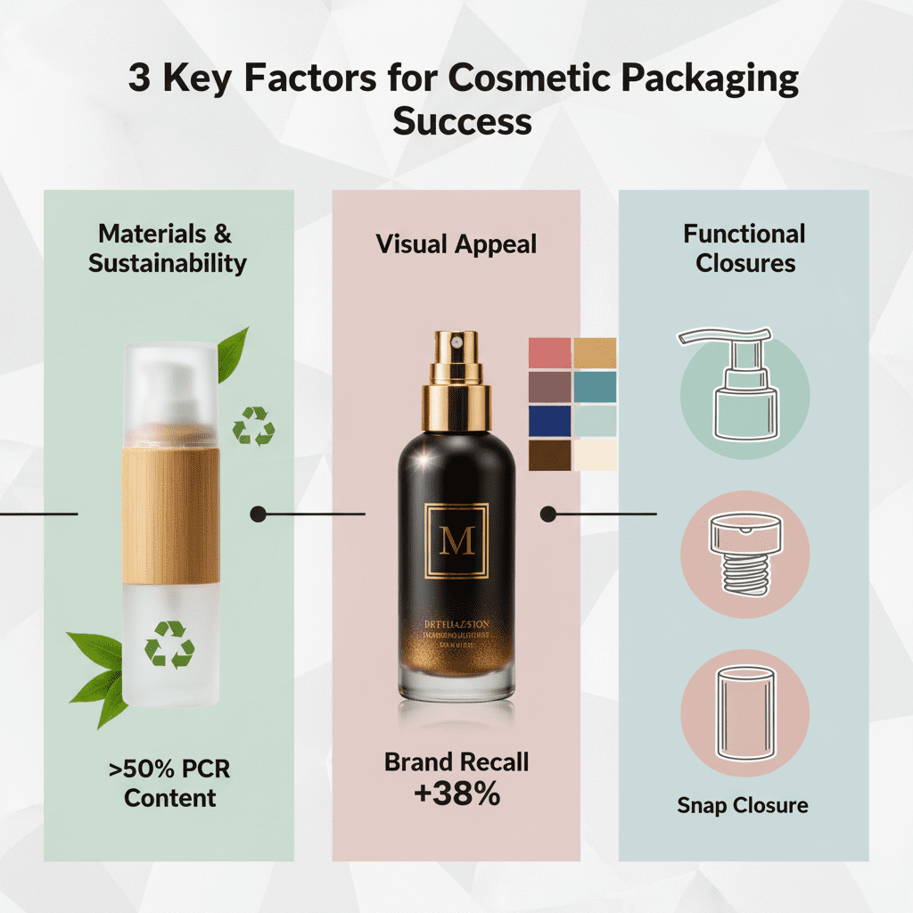 3 sleutelfactoren voor succes in cosmetische verpakkingen