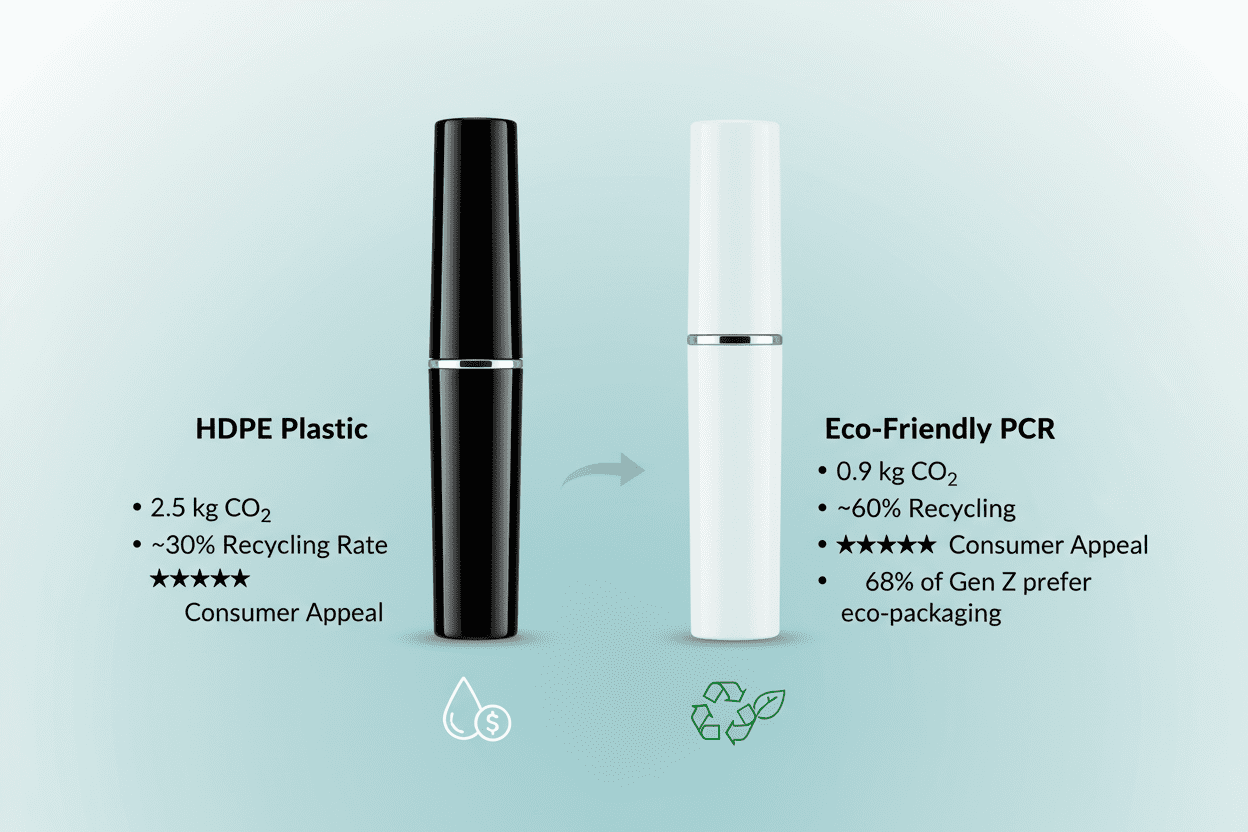 Plastik ve Çevre Dostu Maskara Tüpleri