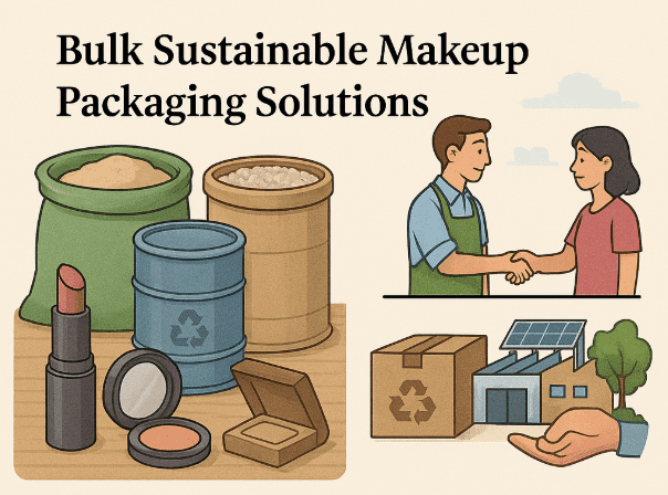 Soluciones de embalaje de maquillaje sostenible a granel