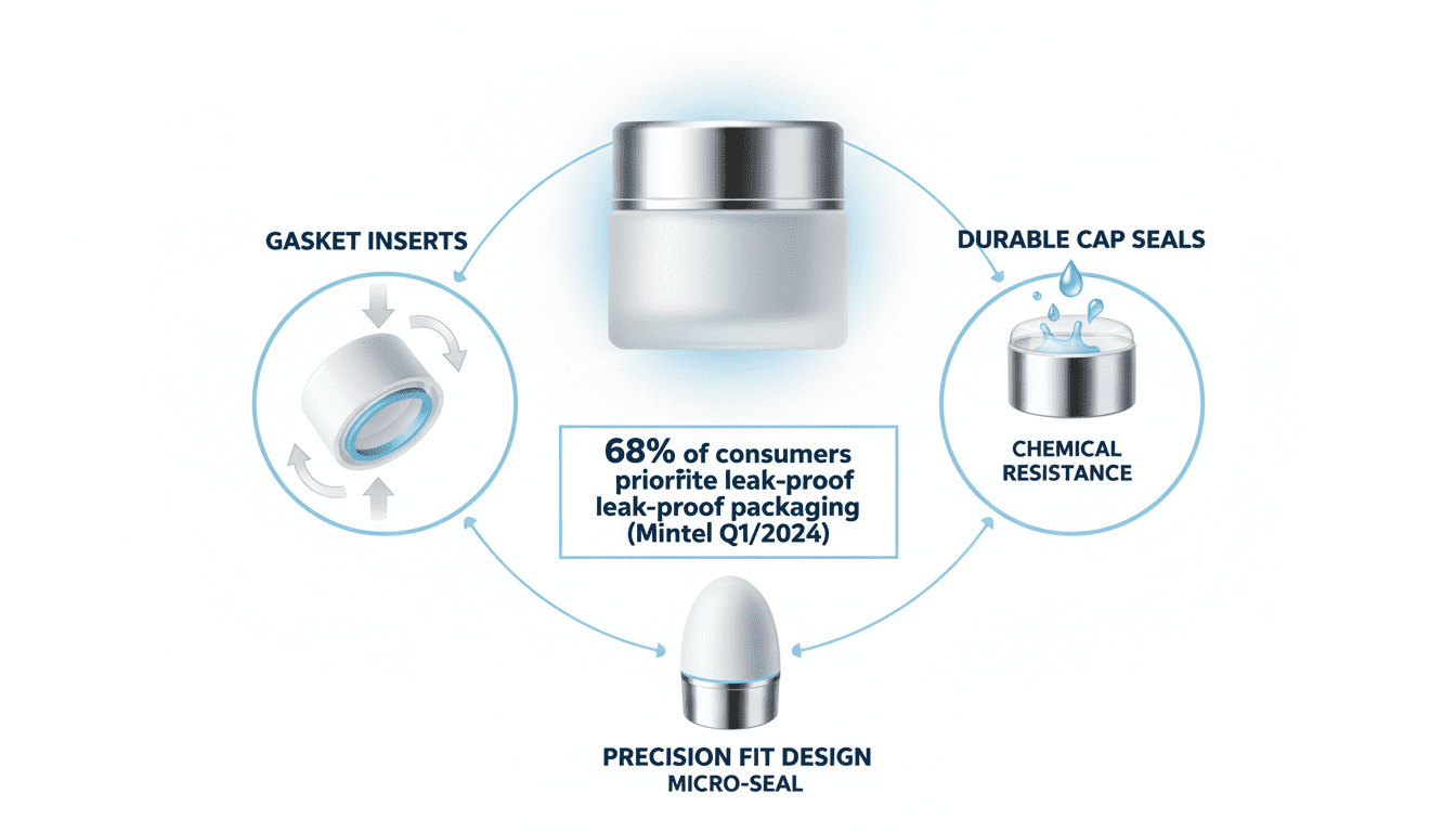 Packaging Leaks? Tight-Seal Acrylic Cap Tips.