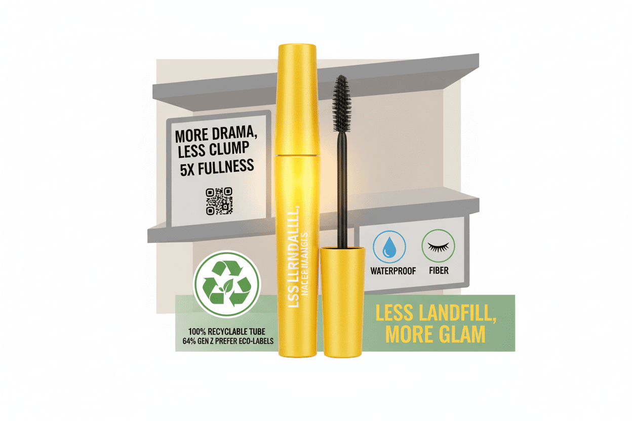 Търговски дисплей: Подчертаване на привлекателността на жълтата тубичка с спирала