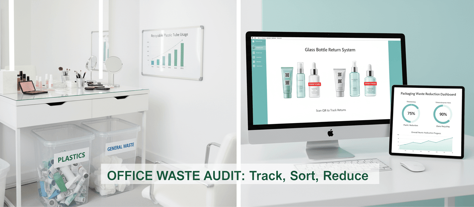 Bối cảnh văn phòng: Thực hiện kiểm toán chất thải