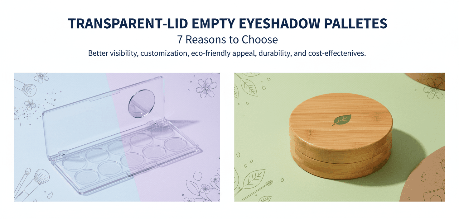 Sedem prepričljivih razlogov, zakaj prazne palete senčil za oči s prozornim pokrovom zasenčijo tradicionalno embalažo