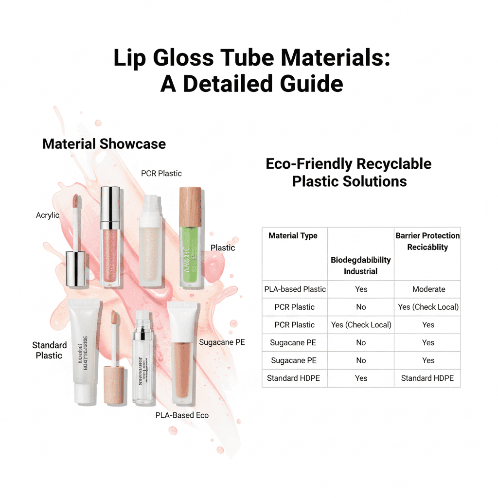 What Are Wholesale Lip Gloss Tube Materials?