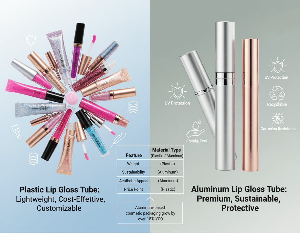 Plastic Vs Aluminum Lip Gloss Tube