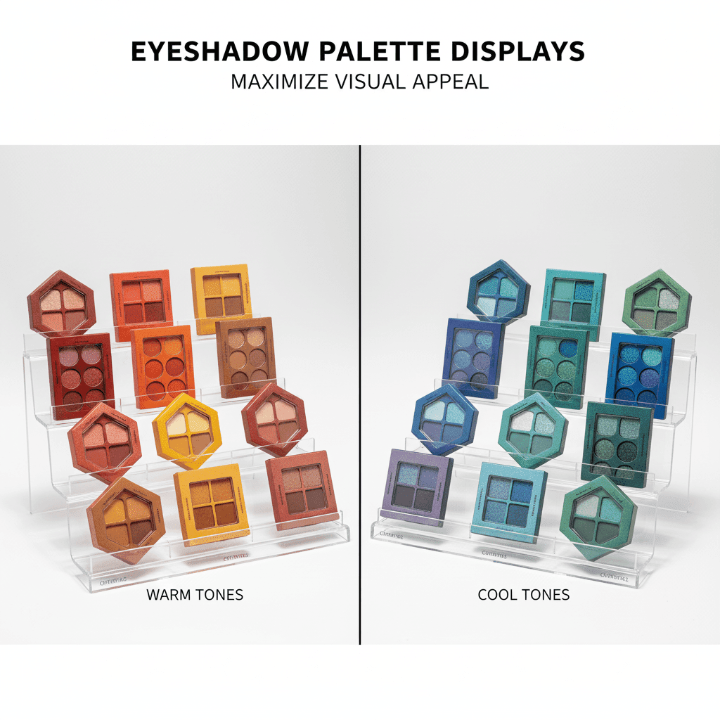 Prodajalni zasloni: Briljantno predstavite prazne palete senčil za oči