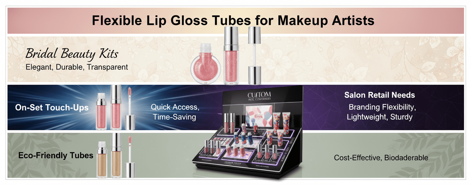 Makeup Artists: Bulk Wholesale Lip Gloss Tubes