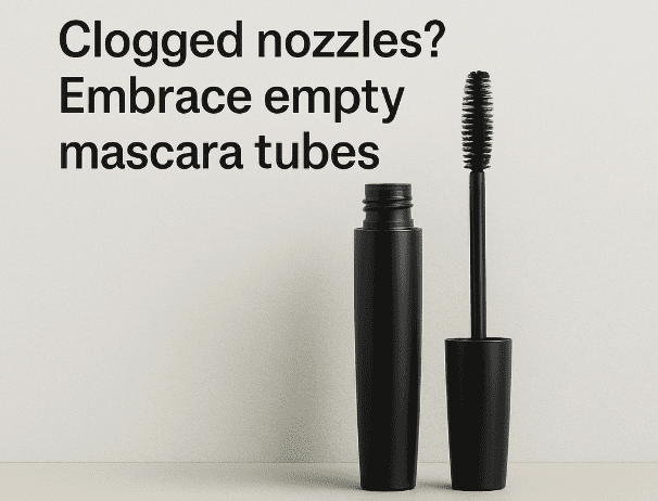 Clogged nozzles? Embrace empty mascara tubes