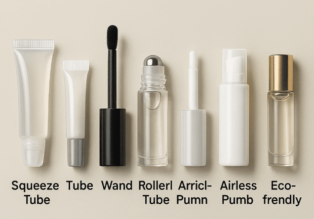 Tipos de tubos de brilho labial