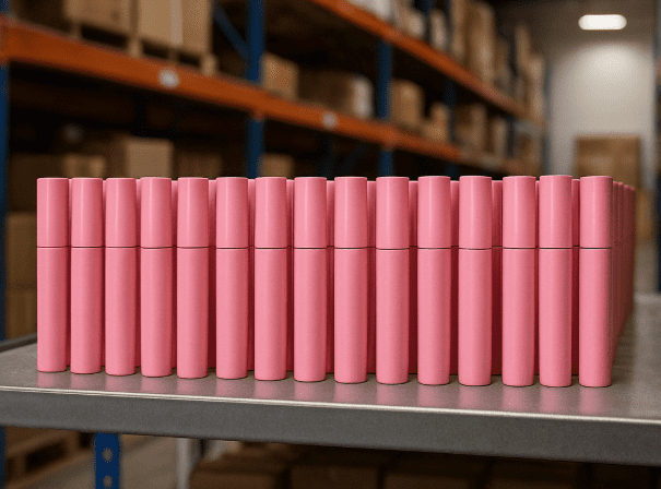 Why is the pink mascara bottle trending among wholesalers?