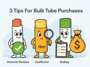 Lege lippenbalsemtubes