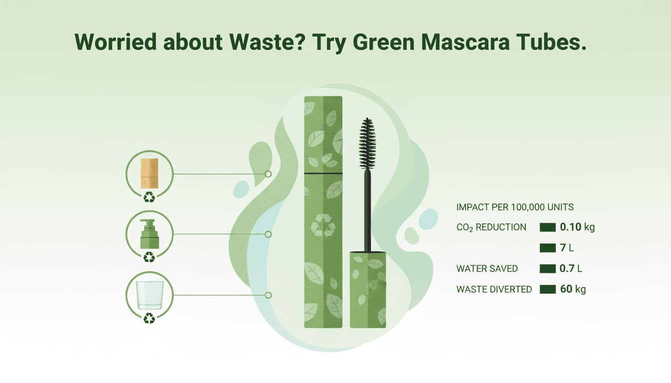 Bezorgd over verspilling? Probeer groene mascaratubes