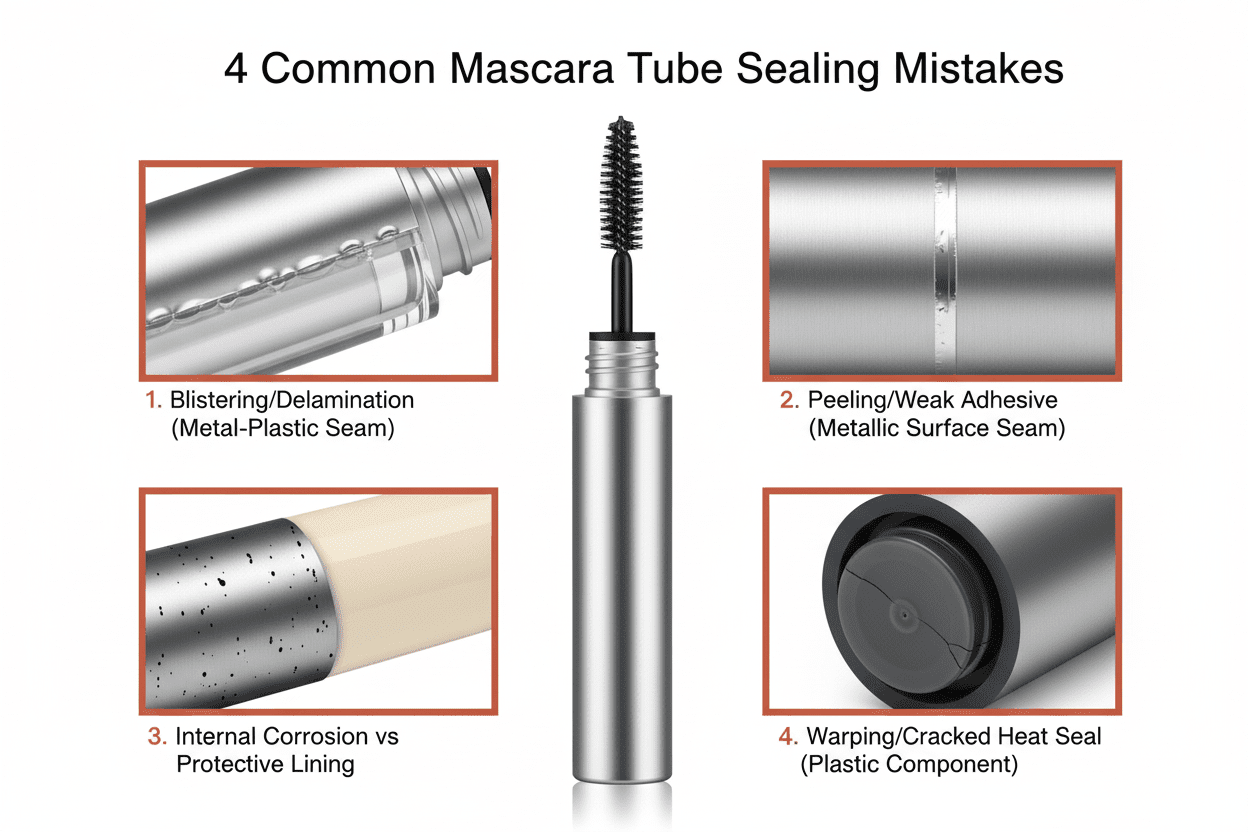 4 vanliga misstag vid försegling av mascaratuber