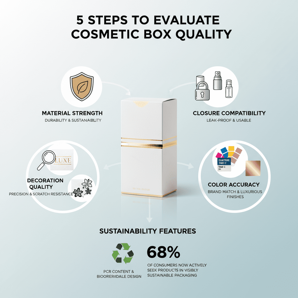 5 steg för att utvärdera kvaliteten på kosmetikaboxar