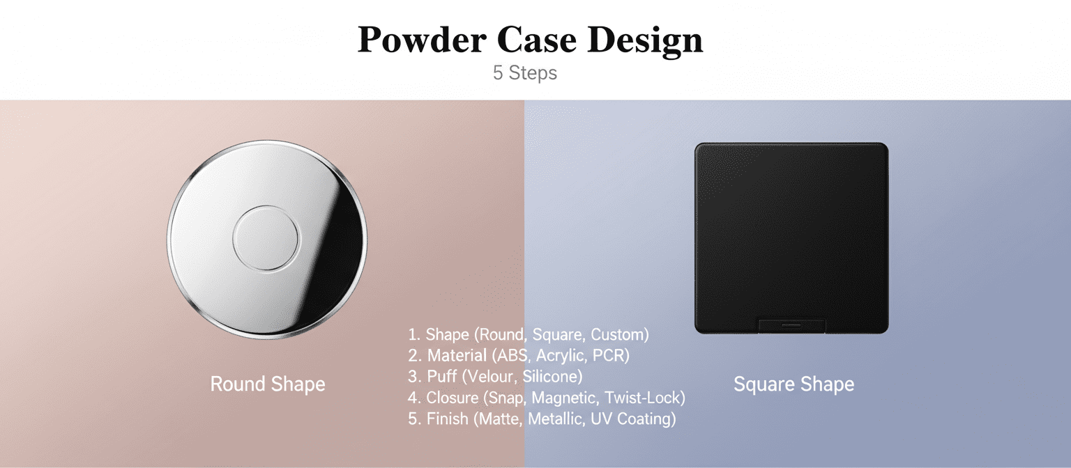 Five Steps To Design A Powder Case With Puff