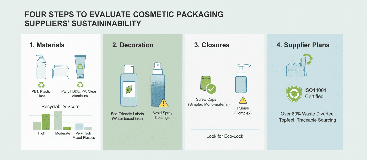 Four Steps To Evaluate Cosmetic Packaging Suppliers’ Sustainability