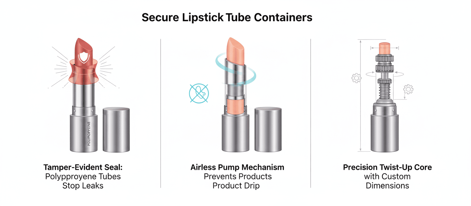 Worried About Leakage? Secure Lipstick Tube Containers Here