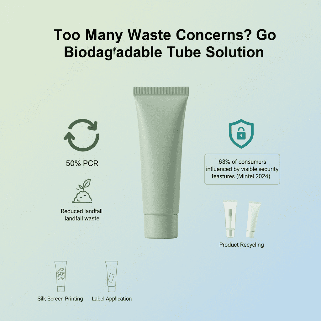 Gå biologiskt nedbrytbar tublösning