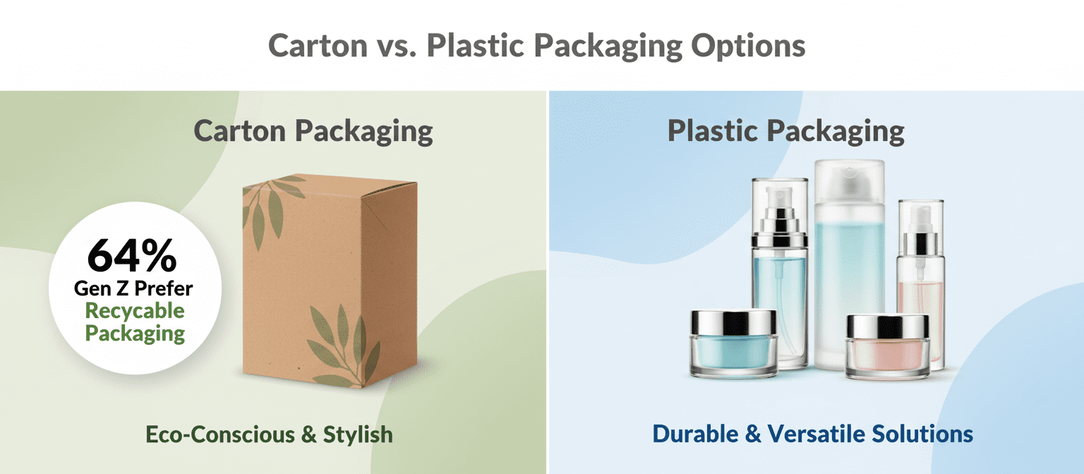 Kartong- kontra plastförpackningsalternativ