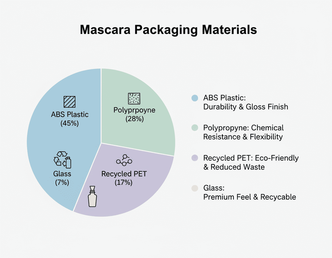 Welke verpakkingsmaterialen voor mascara zijn het populairst?