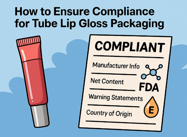 How to Ensure Compliance for Tube Lip Gloss Packaging