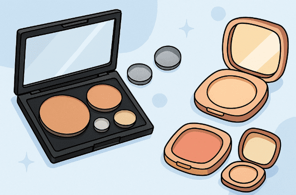Empty Magnetic Palette Vs. Standard Compacts