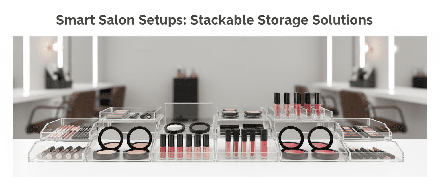 Salon Setups: Stackable Storage Solutions