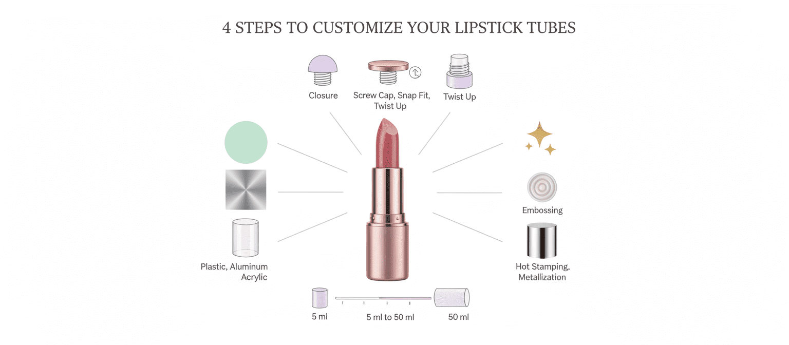 4 Steps To Customize Your Lipstick Tubes