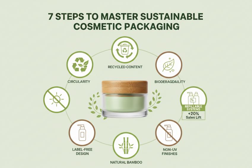 7 korakov do obvladovanja trajnostne kozmetične embalaže