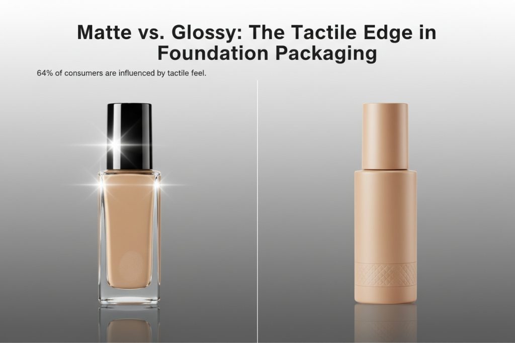 Matte Vs. Glossy Small Foundation Bottle