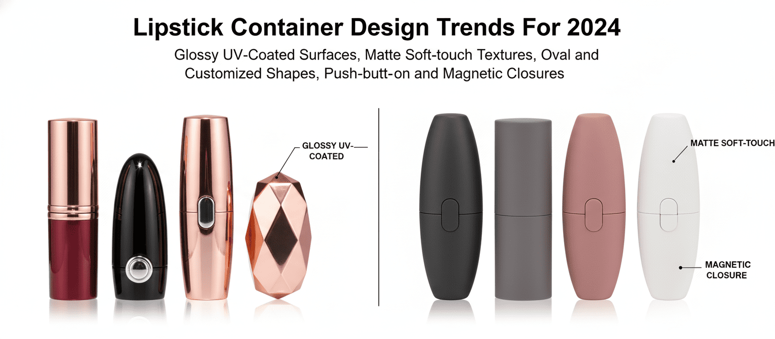 Designtrender för läppstiftsbehållare för 2024