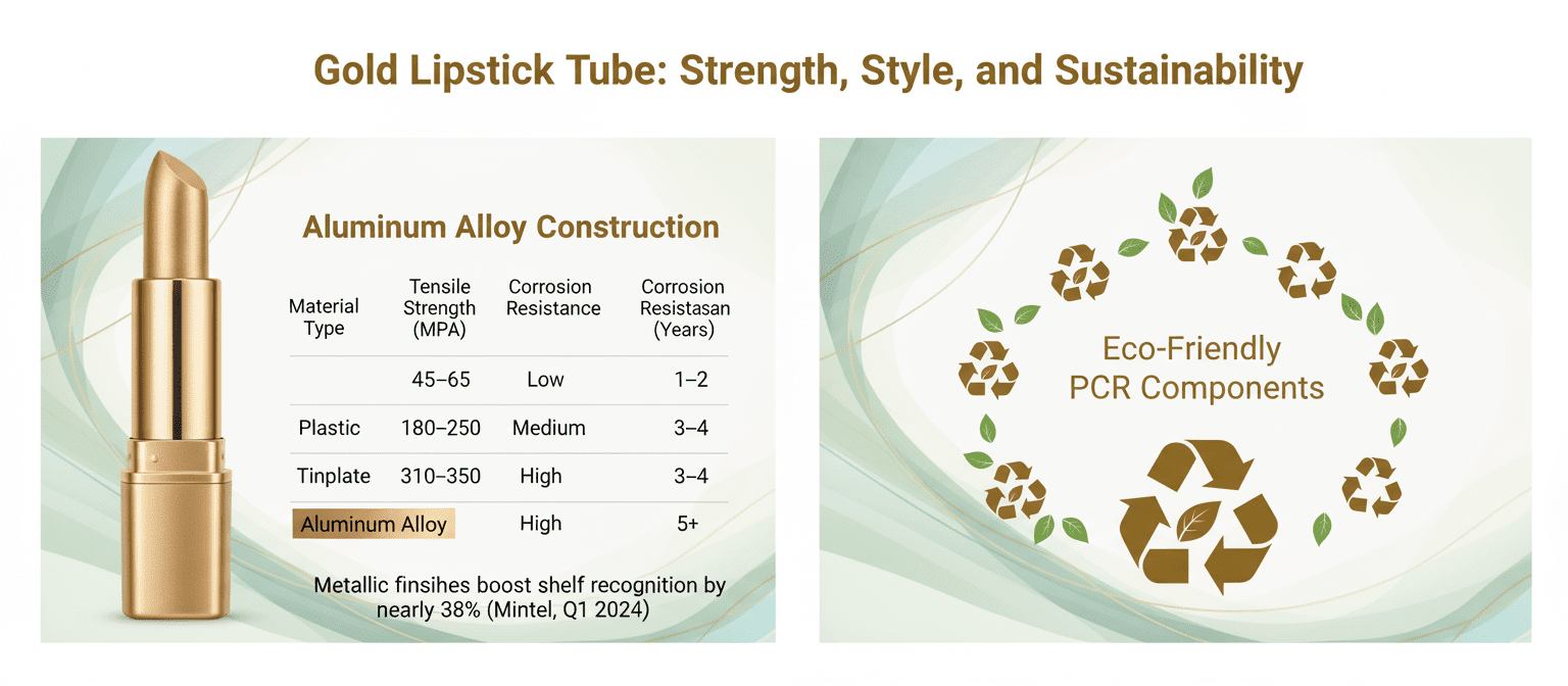 Why Choose A Gold Lipstick Tube