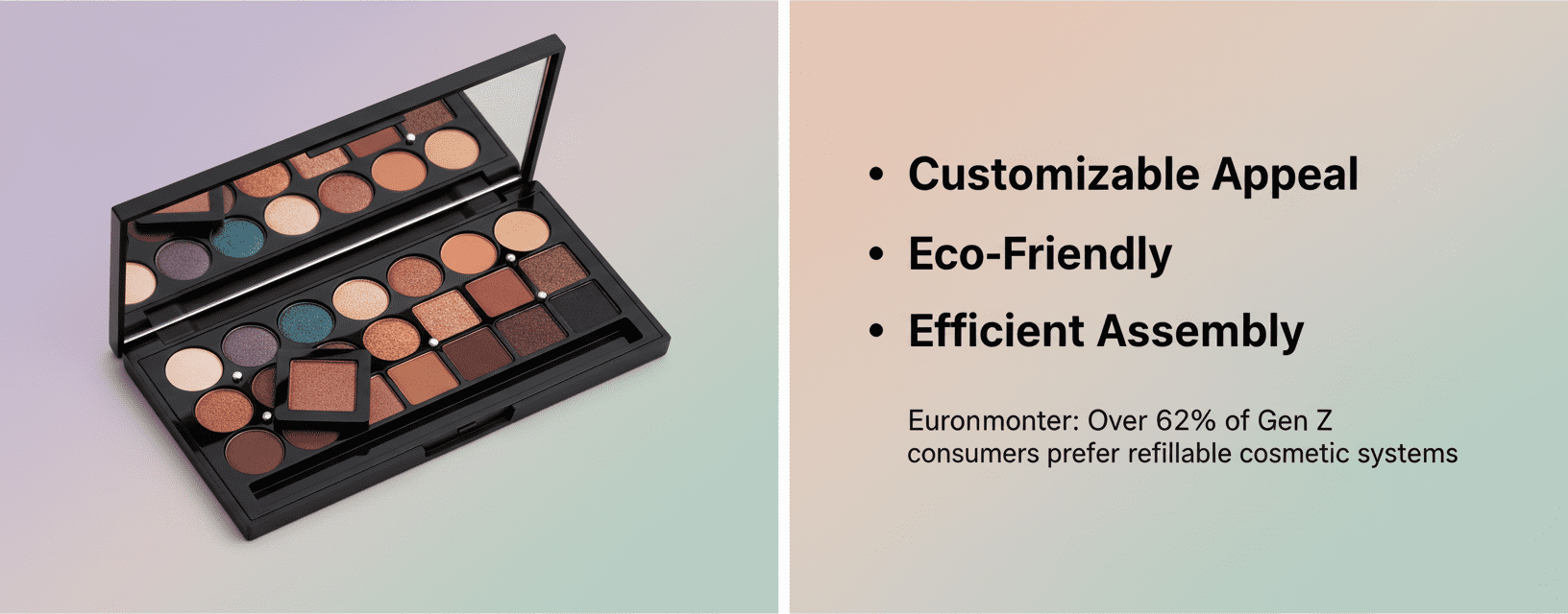 Waarom lege magnetische make-uppaletten de verpakkingstrends bepalen