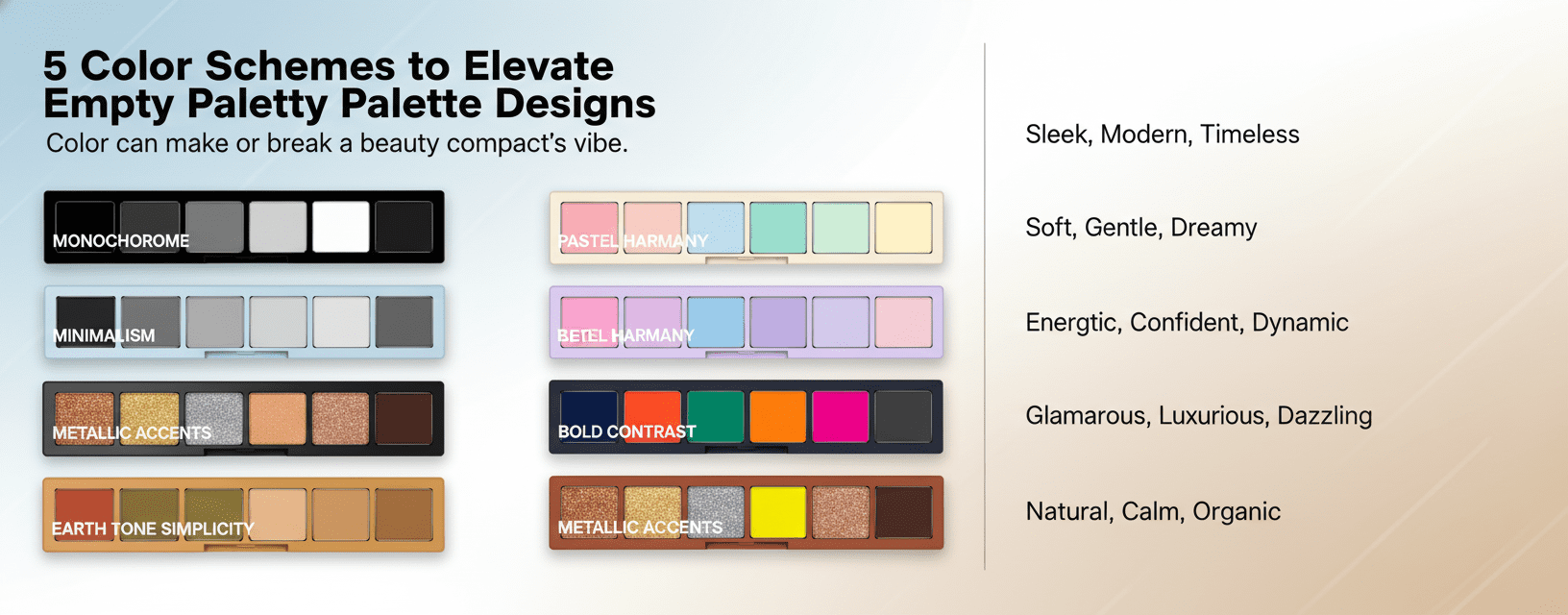 Five Color Schemes To Elevate Empty Palette Designs
