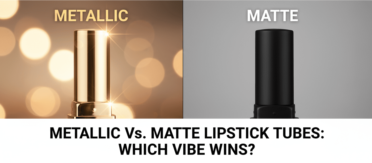 Metallic Vs. Matte Lipstick Tubes