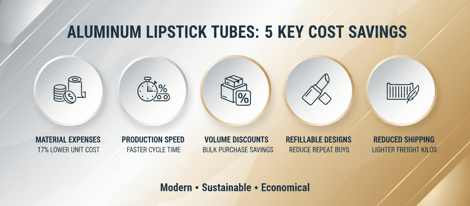 Five Cost-Saving Points For Aluminum Lipstick Tubes