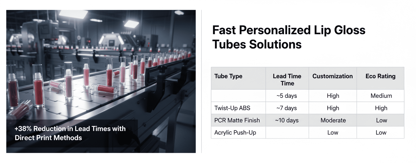 Slow Turnaround? Fast Personalized Lip Gloss Tubes Solutions