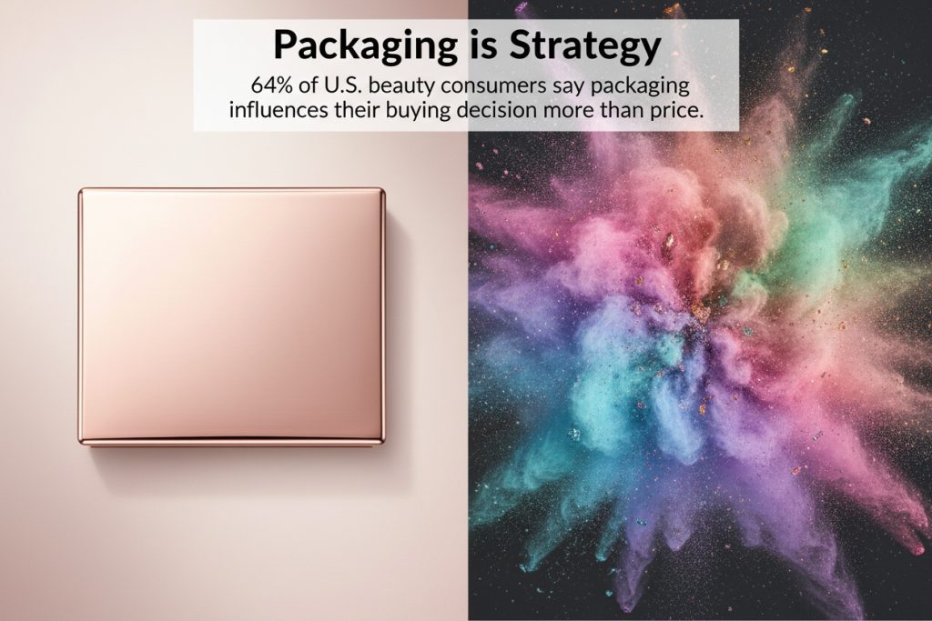 acu ēnu palete un pūderis