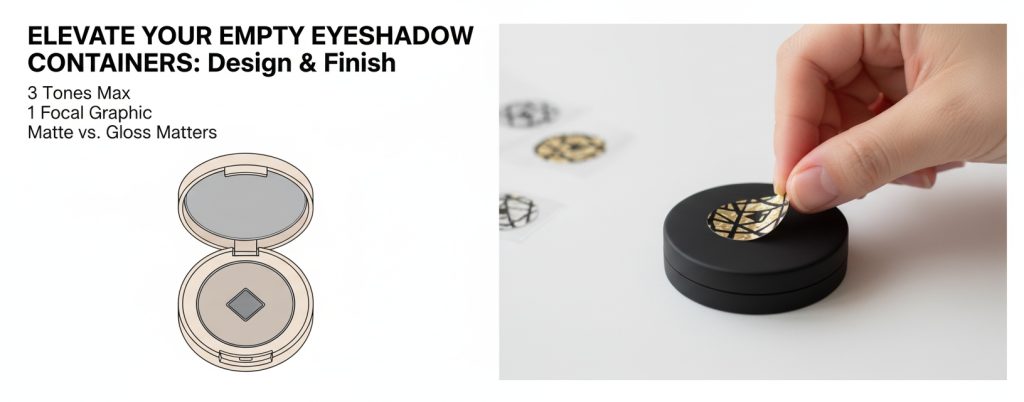 Dekorēšana Tukšās acu ēnu trauciņos