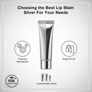 silver lipgloss soft tube