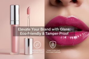 Marre du plastique ? Choisissez des tubes de brillant à lèvres en verre durable avec applicateur pour une qualité插图 brillant à lèvres rose