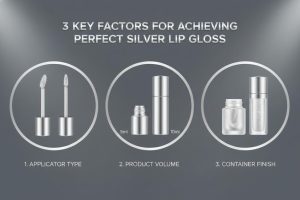 Sidabrinis lūpų blizgesio vamzdelis
